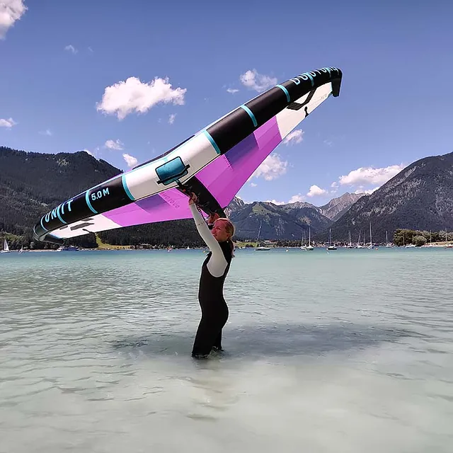 Wingfoilen am Achensee in Tirol